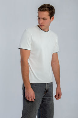 Арт. 67115/6 Футболка мужская 48-56 (5 шт) Цвет:молочный - Идеал фото 3