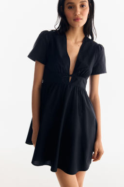 Vestido en popelina de algod?n con escote en V - H&m фото 4