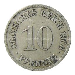 10 пфеннигов 1906 года A Германия