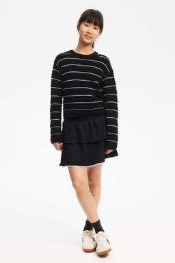 Falda escalonada con ribete de picot - H&m фото 2