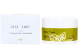 DEOPROCE REAL FRESH VEGAN INTENSIVE SOOTHING CREAM Успокаивающий крем для лица  фото 2
