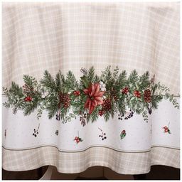 СКАТЕРТЬ КРУГЛАЯ CELEBRATION 190СМ ,БЕЖЕВЫЙ, 100 - Lefard фото 3