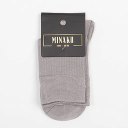 Цена за 2 шт. Носки MINAKU цвет серый, р-р 36-39 (23-25 см)