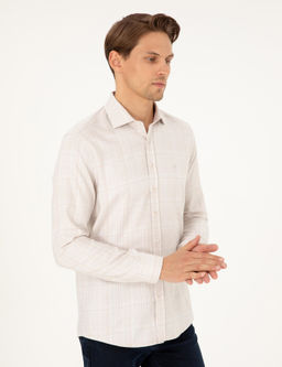 Bej Slim Fit Uzun Kollu G_mlek - Pierre cardin фото 3