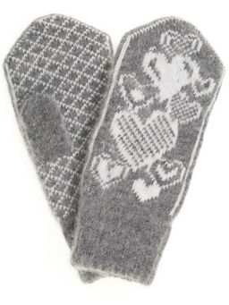 Варежки женские "Сердечки" ПП 3247-1