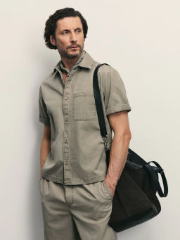 Рубашка c эффектом garment dye / Zarina