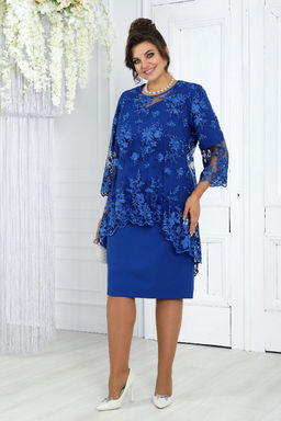 Платье Ninele 7431-Р темно-синий - Mira fashion фото 1338