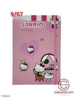 Блокнот на резинке со стикерами