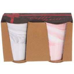 Кружка керамическая 400мл в наборе 2шт "Мрамор", высокая