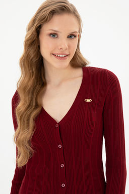Kad_n Bordo Basic Triko H_rka Sepette S_rpriz _ndirim - U.s. polo assn фото 2