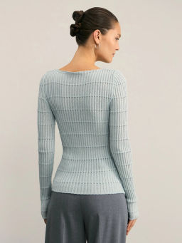 Вязаный лонгслив / Zarina  фото 5