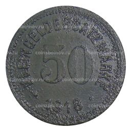 Монета 50 пфеннигов 1918 года Германия Нотгельд Хоф