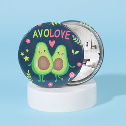 Зеркало AVOLOVE, d = 7 см, разноцветное