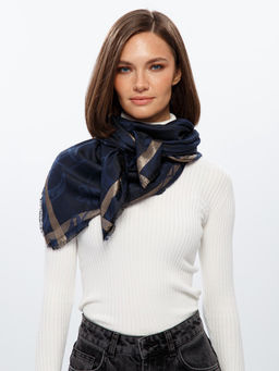 Платок жен. виск+шелк+люр 105х105 LSZ34-939-12 - Labbra фото 4