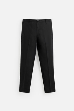 REGULAR FIT 100% LINEN TROUSERS