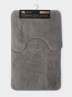 Коврики для ванной и туалета из микрофибры SAVANNA Анси, 4050 см, 5080 см, серые  фото 7