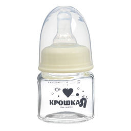 Бутылочка для кормления Basic, классическое горло, стекло, медленный поток., 60 мл., от 0 мес., белая