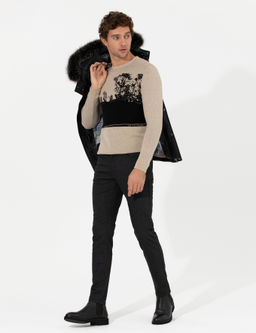 Брюки чинос узкого кроя антрацитового цвета