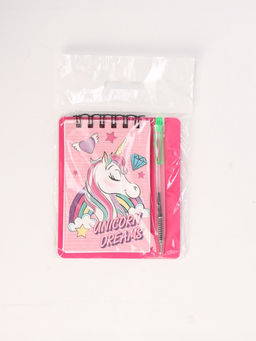 Блокнот А7 и мини ручка, Минни Маус и единорог