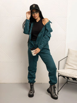 Костюм женский, цвет зеленый