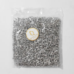 Замок карабин СМ-521, 1000 шт. 12×7 мм, цвет серебро