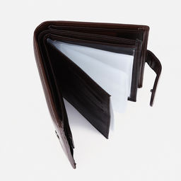 Обложка на кнопке, для автодокументов, паспорта, карт, купюр, цвет коричневый - Simaland фото 3