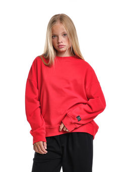 Толстовка для девочки 22-7632 красный - Mini maxi фото 4