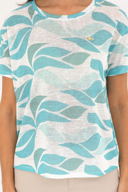U. S. Polo Assn / Женская мятная футболка с круглым вырезом - U.s. polo assn фото 6