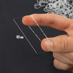 CHERRY MARY V/S2007 Набор силиконовых резинок для волос 5 х 250 шт №01 прозрачный