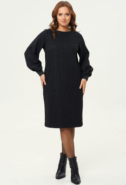 Платье Gizart 7385/1 чёрно-разноцветная полоска