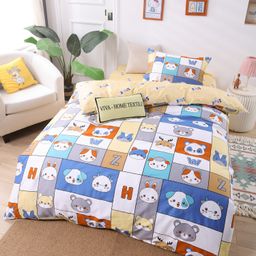 Комплект постельного белья на резинке Сатин Люкс KIDS 100% хлопок CDKR039 140*200*25/1.5 спальный/50-70 1 шт - Ситрейд фото 2