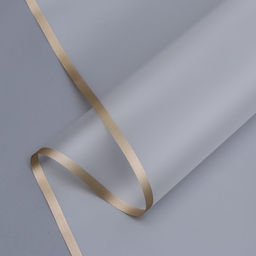 Пленка для цветов Бронзовая полоса, прозрачный, матовый, 57 см ? 10 м