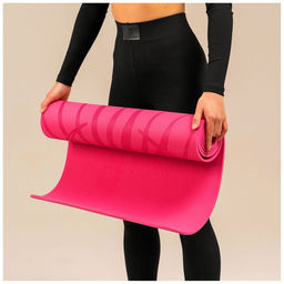 Коврик для фитнеса и йоги Sangh Sun, нескользящий, 183×61×0.6 см, розовый