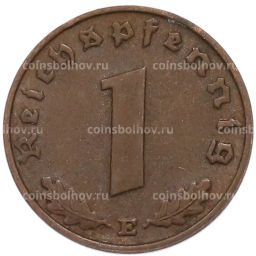 Монета 1 рейхспфенниг 1938 года E Германия