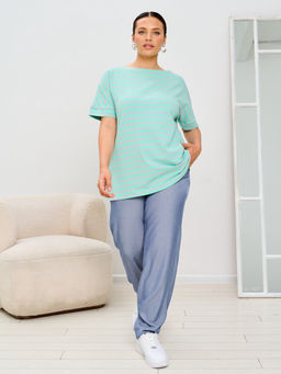 Футболка женская MR0251SS3 grey/mint - Maxroses фото 3