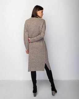 Платье из пуха яка 13094 серое