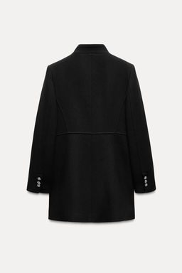 WOOL BLEND DOUBLE-BREASTED COAT - Zara фото 8