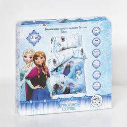 Постельное бельё 1,5 сп Холодное сердце , размер 143х215 см, 150х214 см, 50х70 см -1 шт., 100% хлопок, бязь 125 г/м2 - Disney фото 4