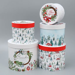 Набор подарочных коробок 5 в 1 Чудес и волшебства, 13 14 19.5 22 см - Дарите счастье фото 3