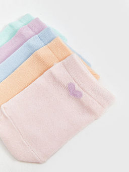 Bask?l? K?z Bebek Patik ?orap 5li - Waikiki фото 3