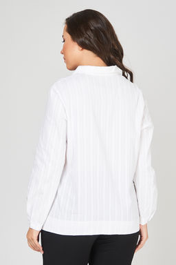 Блуза белая офисная - Olsi фото 7