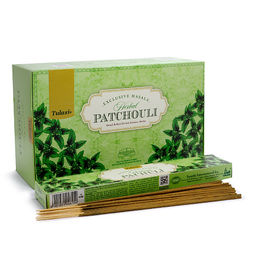Благовония TULASI Exclusive Masala Herbal Patchouli блок 12шт светлые с пыльцой