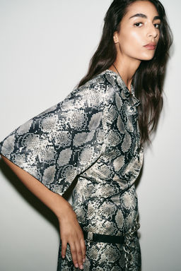 ANIMAL PRINT MINI DRESS - Zara фото 5