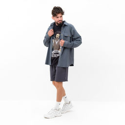 Футболка мужская KAFTAN «Достоевский», размер 46, чёрная