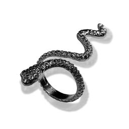 Кольцо «Змея» анаконда, цвет серебро, безразмерное