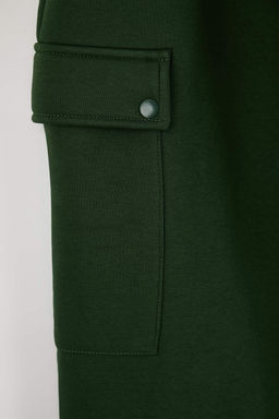 Buyuk Beden Siyah Oversize/Genis Kesim Kargo Cepli Kal?n Lastik Paca Esofman Alt? TMNAW25AJ00002 - Trendyolmilla фото 8