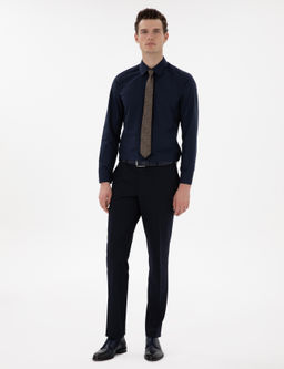 Lacivert Slim Fit Uzun Kollu Klasik Basic G_mlek - Pierre cardin фото 4