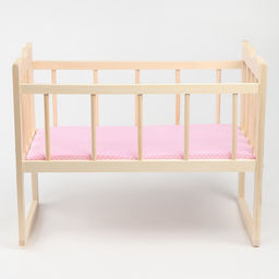 Кровать - качалка для кукол, большая, 50×30×45 см