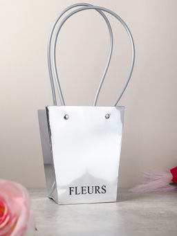 Пакет для цветов 13х9,5х15,5 см / CN-784 /уп 10/500/серебро /2 СОРТ/ - Галеонтрейд фото 2