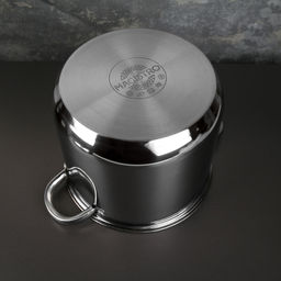 Кастрюля Magistro Grande, 7.1 л, металлическая крышка, капсульное дно, индукция, нержавеющая сталь  фото 3